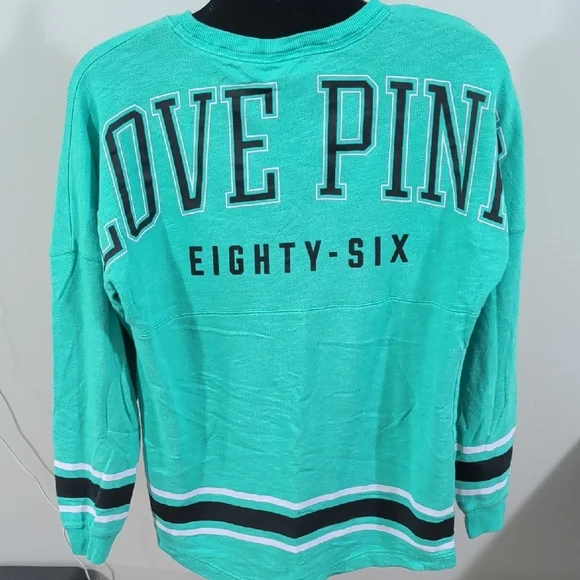 PINK Victoria's Secret Teal Crewneck Sweater - Picture 4 of 4